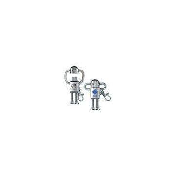 Metal Robot Shaped USB Stick People , 4GB Flash Pen Drives