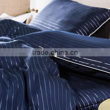 Anti bacterial fabric Luxury Real Silver infused bedding set in King size navy