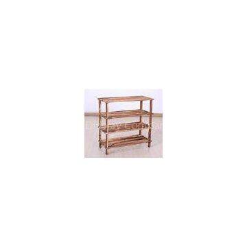 Custom Solid Wooden Display Stands Home Furniture In Balcony