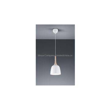 Hanging Pendant Lamps Celling Lighting Metal And Wood Shade E26 Painting