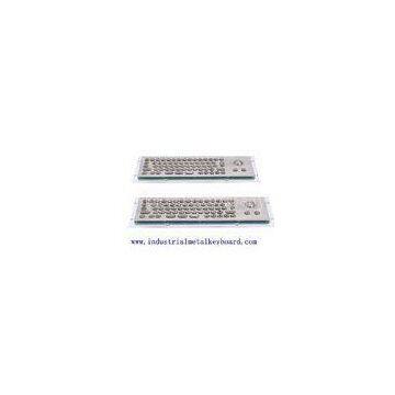 Mini USB Industrial Keyboard With Trackball 800dpi , 68 Keys Silicon Rubber Switch