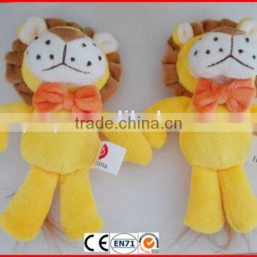 4" Soft Plush Animal Lion Keychain With Logo Printed in the T Shirts photo-6