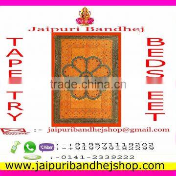 2017 Jaipuri Bandhej Handmade Mandala Tapestry photo-3
