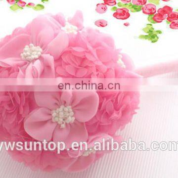 Wedding Flower Bouquet Silk Cloth Flower Bridal Bouquet 3 Colors photo-4