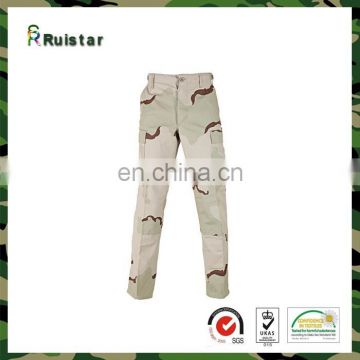 Tri-Color Desert Camouflage Military Vintage Paratrooper Fatigue Pants