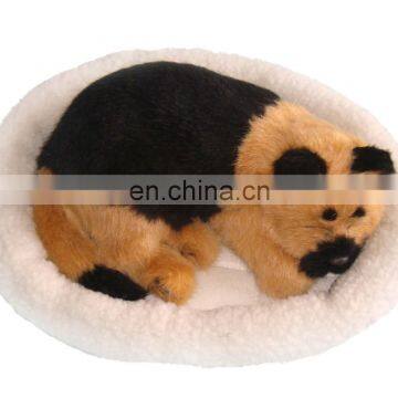 2014 Top New Fashion simulation animal Snoring & breathing dog plush toys