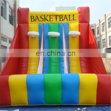 Inflatable triple Basketball Shoot Hoop / inflatable Basketball Hoop Game