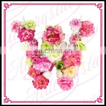 Aidocrystal Handmade Custom Name Hanging Flower Floral Letter for Wedding photo-4