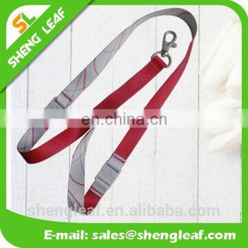 Customized Sublimation Printing Heart Satin Lanyard