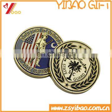 2016 Metal Custom Souvenir Gold Coin,Cheap Metal Souvenir Custom Challenge Gold Coin