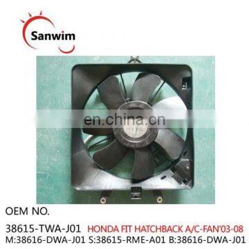 2003-2008 HON-DA F-I-T HATCHBACK A/C Condenser Cooling Fan Assembly OM38615-TWA-J01 M:38616-DWA-J01 S:38615-RME-A01