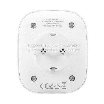 WIFI Smart Socket EU Plug 220V 16A Work With Amazon Alexa Google Assistant-EU Plug photo-4