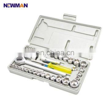 NEWMAN 01035 40 Pcs SAE socket house bike tools set