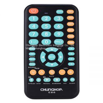 E86 6 in 1 Universal Infrared Remote Control for TV SAT DVD HOM