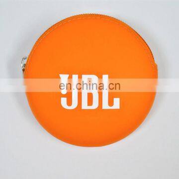 Round Mini Coin Wallets Earphones And Coin Key Assort Storage Bags Fashion Women Silicone Purse photo-3