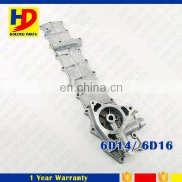 6D14 Excavator Engine Parts 6D16 Oil Cooler Cover