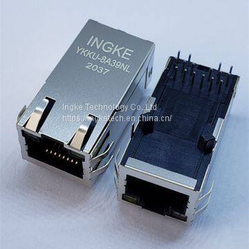 INGKE YKKU-8A39NL Direct Substitute 0826-1X1T-32-F 1000 Base-T Single Port Through Hole RJ45 LAN Transformer