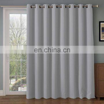 Ready made curtain new style blackout curtain plain color white curtain for the living room