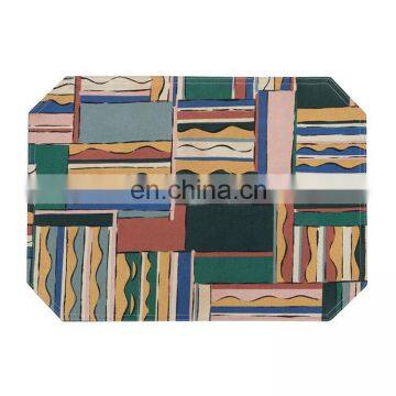 Stock Cheap Placemat Clearance , 4pcs per Set ,jacquard Design Thermal Insulation Andnon-slip Dinning Table Placemat photo-2