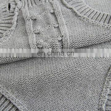 2019 Spring Autumn Knitted Cotton Baby Bodysuits Rompers Knit Gray Pink Newborn Baby Clothes photo-6