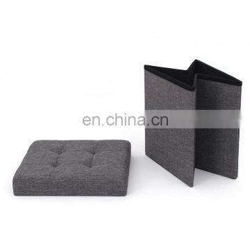 RTS High Quality and Low Manufactory Price Modern Home Furniture Dark Grey Folding Stool With Four Air Hole