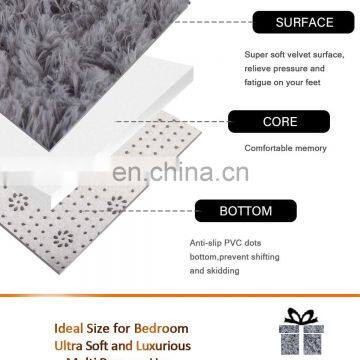 Customized Solid Color Floor Rugs Soft Fluffy Shaggy Carpets for Living Room Carpet