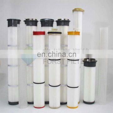 Поставщик картриджных фильтров из полиэфирного полотна с заплещенными гофрами, изготовленных методом спанбонд, с эффективностью 99,95% FORST photo-6