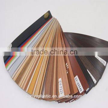 low price extursion pvc strip/edge banding /double color edge banding