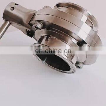 Stainless Steel Clamped Butterfly Valve for Beer