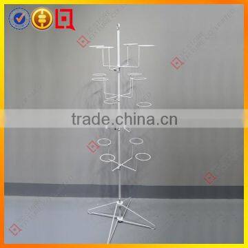 Matel spining coat rack wrought iron display stand