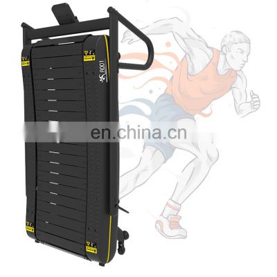 supporting vertical mini Folding  treadmill home fitness equipment curved manual walking treadmill portable treadmill for home