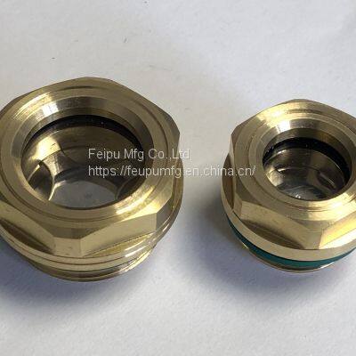 BSP MALE THREAD BRASS OIL SIGHT GLASS