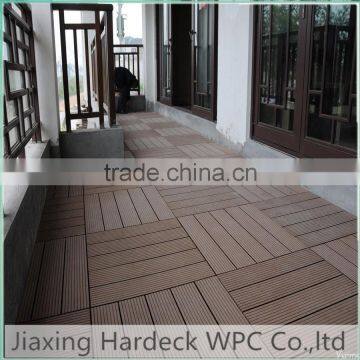 Outdoor Interlocking grooved easy install DIY WPC tile