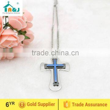 Hot sale Stainless steel cross pendant necklace