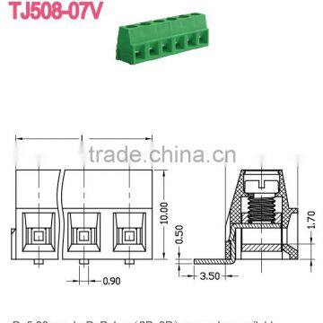 10A 2-24 Poles Brass Screw Terminal Blocks Plastic Electrical Screw Terminal Blocks
