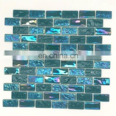 Foshan high quality glass mosaic with color intrigue for bathroom living room decoration