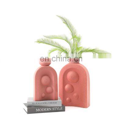 wholesale nordic mate color living room decoration home flower ceramic vase