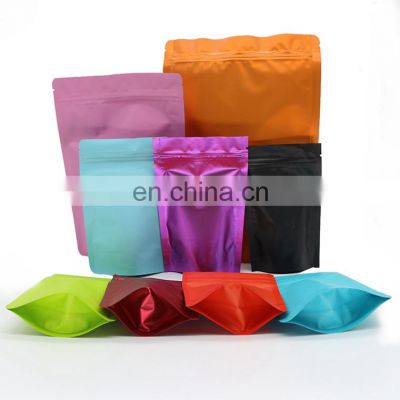 Stand Up Ziplock Kraft Aluminum Foil Packaging Pouch Biodegradable Food Pack Bag