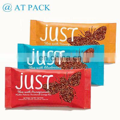 Custom printed snack food candy bar packaging bags