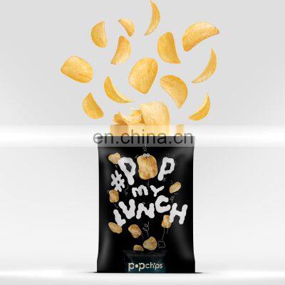 Custom printed nitrogen banana chips packaging bags with easy tear