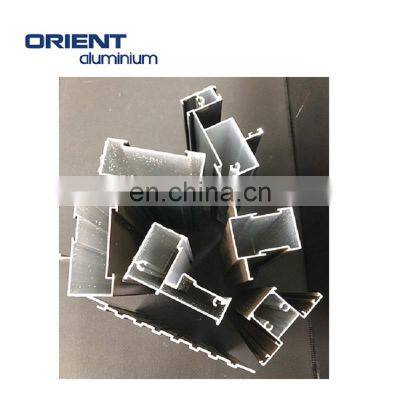 Building material aluminium alloy profiles for sliding doors and windows