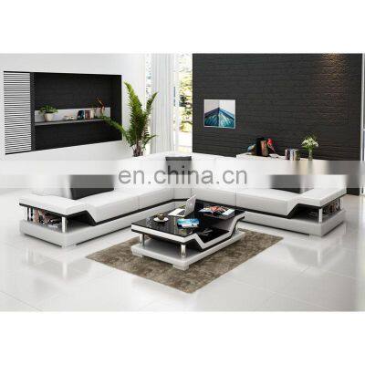 Customize color G8004B L shaped 5 seat 2+Corner+2 sectional living room sofa set