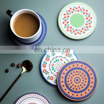 Coasters Unique Beer Coffee Bar Tea Round Custom Set Holders Macrame Ceramic Absorbent Diatomite Cork Cup Mat Coasters For Drink