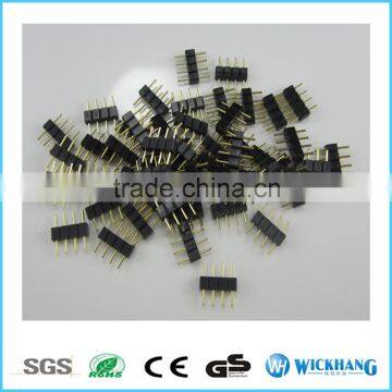4 pin male solderless connector for RGB LED SMD Strip Light