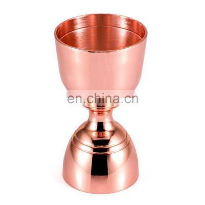 Personalized Head Gold Ring Cocktail Bar Double Bell Japanese Stainless Steel Jigger