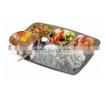 Stainless Steel Five Compartment Plate photo-2