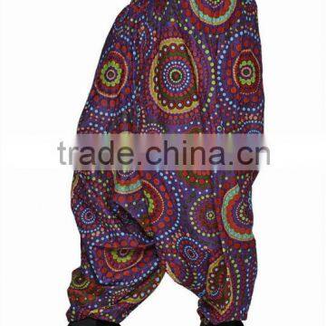 Indian Women Multicolored Printed Harem Pants Trousers Afghani photo-3