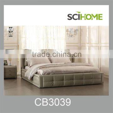 latest double bed designs bedroom set leather bed