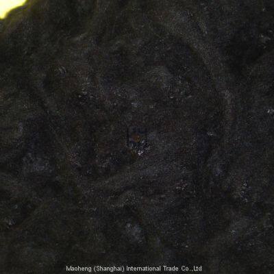 3d X 64mm Black Recycled Polyester Staple Fiber
