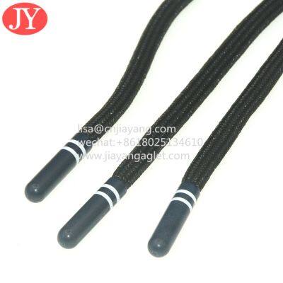 2022 Fashionable Dark Blue Lace Aglet Tipping Round Polyester Drawstring for Sport Pants Waister Rope Aglet Tips photo-3